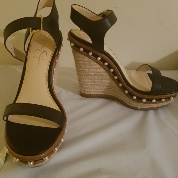 Jessica Simpson Aeralin Wedge Slingback Sandals - Picture 2 of 5